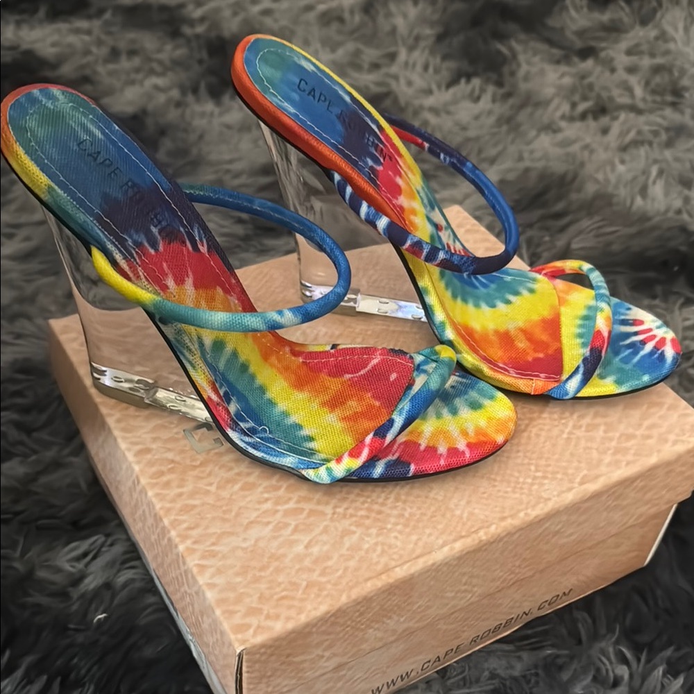 Fashion Nova Vibrant Multicolor Heels